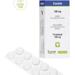 Coxatab 100 mg tabletki do rozgryzania i żucia dla psów