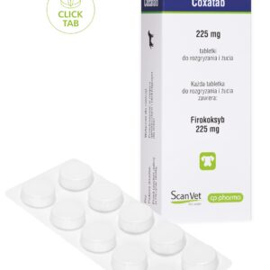Coxatab 225 mg tabletki do rozgryzania i żucia dla psów