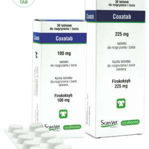 Coxatab 225 mg tabletki do rozgryzania i żucia dla psów