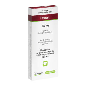 Emevet 160 mg tabletki do rozgryzania i żucia dla psów